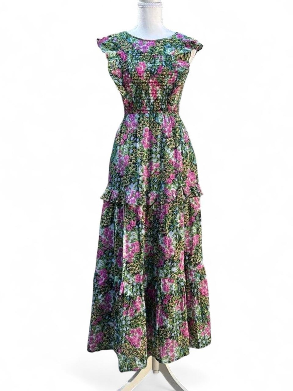 Floral cottagecore maxi dress from banjanan